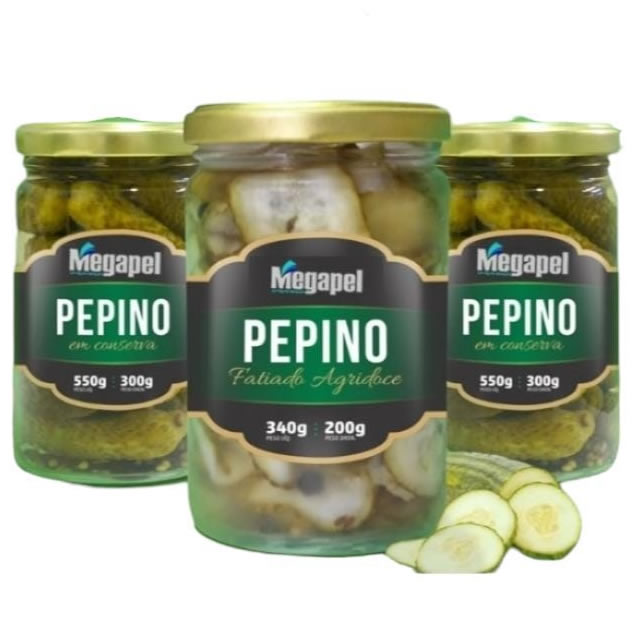 vidro de pepino em conserva