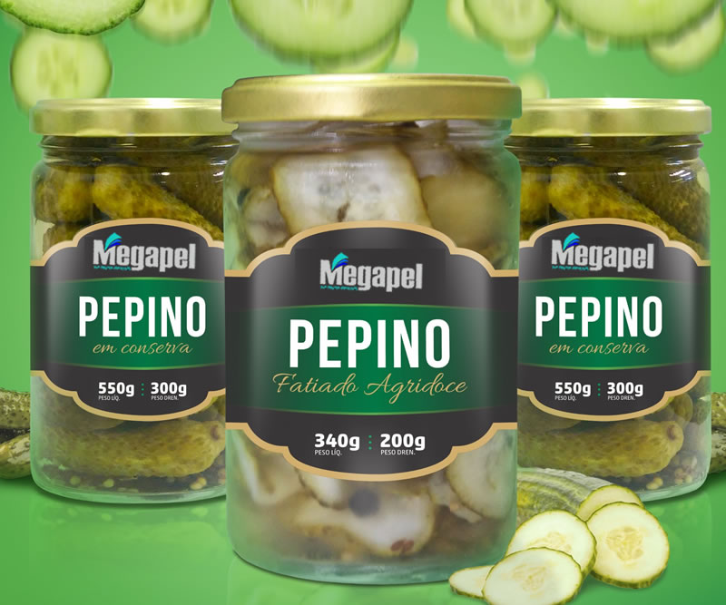 vidro de pepino em conserva